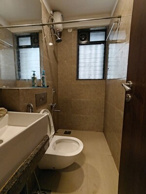 Bathroom in 2 BHK Apartment at Sunteck Avenue 2, Goregaon West – for Rent