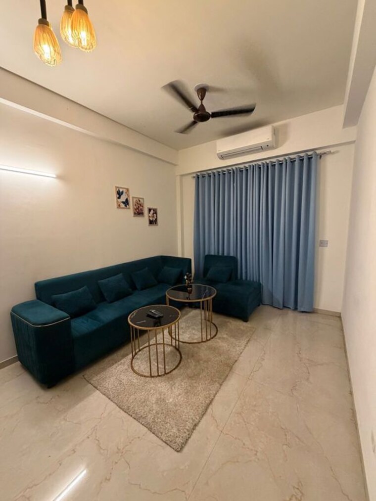 Living Room, unitech-palms 3 Bedroom 1645 Sq.Ft. Apartment In South City 1 Gurgaon 10144218