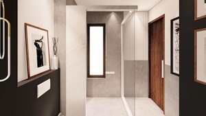 Building Lobby in 4 BHK Villa at Rajendra Nagar – for Rent