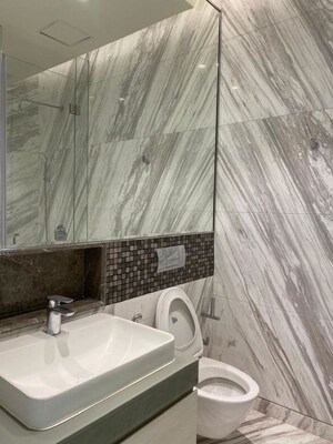 Bathroom in 4 BHK Apartment at Bhartiya Leela Residences, Thanisandra Main Road – for Sale