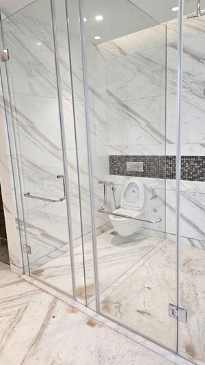 Bathroom in 4 BHK Apartment at Bhartiya Leela Residences, Thanisandra Main Road – for Sale