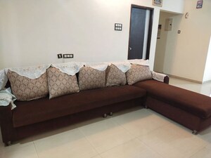 Living Room in 3 BHK Apartment at Dedhai Platinum Petals, Ghodbunder Road – for Sale