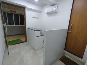 Bathroom in  Office Space at Akshar Business Park, Vashi Sector 19f – for Rent