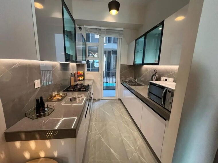 Kitchen, green-wood-city 3 Bedroom 2150 Sq.Ft. Builder Floor In Sector 45 Gurgaon 10144434