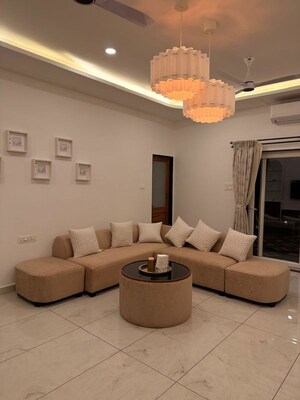 Living Room in 3 BHK Penthouse at Porvorim – for Rent