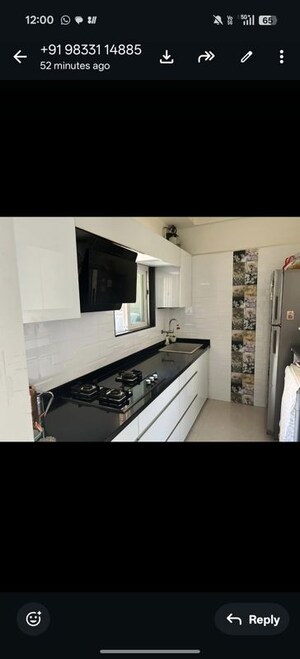 Kitchen in 3 BHK Apartment at Gurukrupa Marina Enclave, Malad West – for Rent