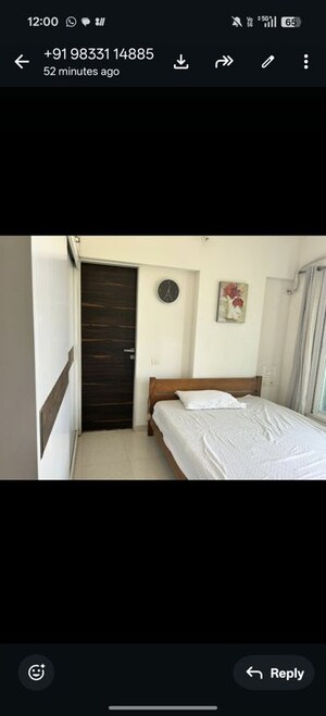 Bedroom in 3 BHK Apartment at Gurukrupa Marina Enclave, Malad West – for Rent