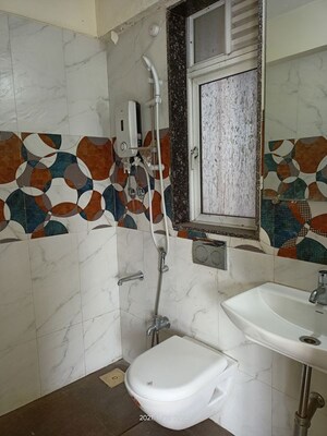Bathroom in 1 BHK Apartment at Srishti Elegance, Bhandup West – for Rent
