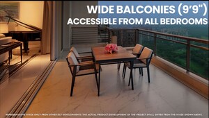 Balcony in 5 BHK Penthouse at DLF Privana West, Sector 76 – for Sale