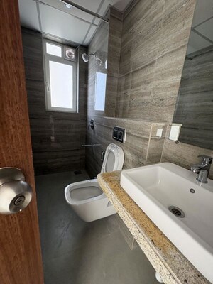 Bathroom in 3 BHK Apartment at Runwal Nirvana, Parel – for Rent