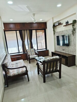 Living Room in 2 BHK Apartment at Bridge CHS, Vrindavan Society – for Rent