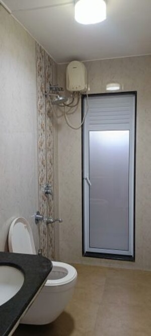 Bathroom in 2 BHK Apartment at Hiranandani Gardens Lake Castle, Powai – for Rent