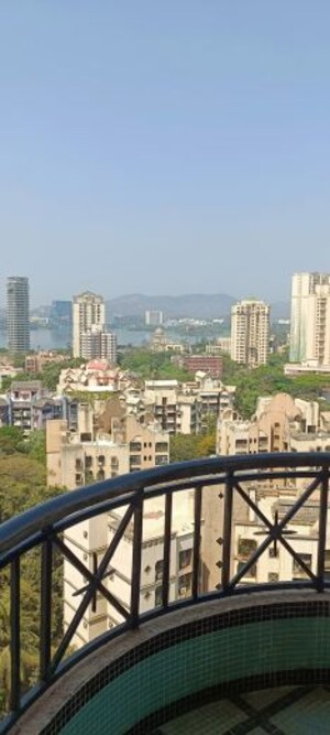 Balcony in 2 BHK Apartment at Hiranandani Gardens Lake Castle, Powai – for Rent