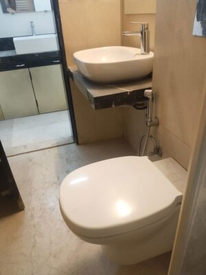 Bathroom in 3 BHK Apartment at Santacruz West – for Rent