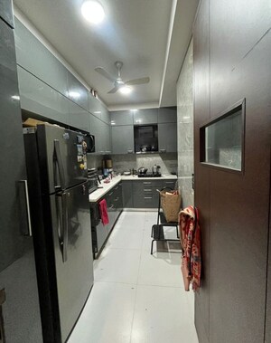 Kitchen in 3 BHK Builder Floor at Sushant Lok I – for Rent