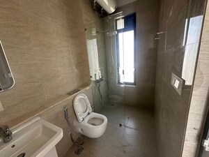 Bathroom in 3 BHK Apartment at Adani Ten BKC, Bandra East – for Rent