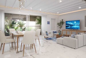 Living Room in 4 BHK Apartment at Sobha Neopolis, Panathur – for Sale