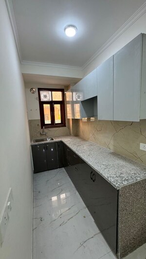 Kitchen in 3 BHK Builder Floor at Palm Residency Chhatarpur, Chattarpur – for Rent