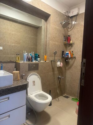 Bathroom in 2 BHK Apartment at Sunteck Avenue 2, Goregaon West – for Rent