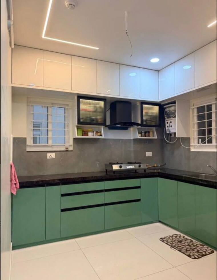 Kitchen, my-home-tridasa 3 Bedroom 1840 Sq.Ft. Apartment In Tellapur Hyderabad 10147051