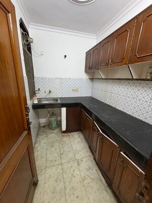 Kitchen in 2 BHK Builder Floor at Malviya Nagar – for Rent