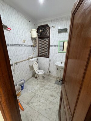 Bathroom in 2 BHK Builder Floor at Malviya Nagar – for Rent