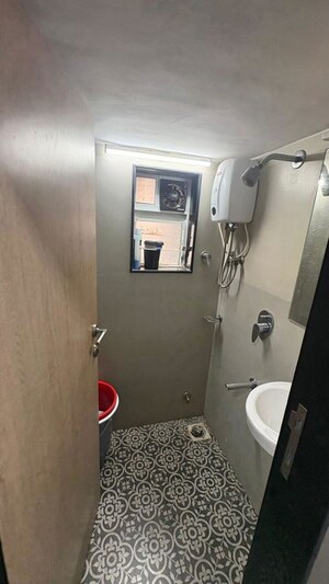 Bathroom in 1 BHK Apartment at Trishila CHS, Ghatkopar East – for Rent