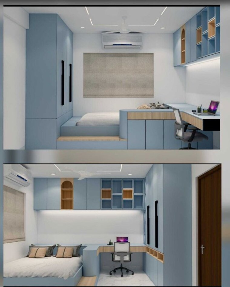 Kitchen, ambience-courtyard 3 Bedroom 2150 Sq.Ft. Apartment In Manikonda Hyderabad 10147882