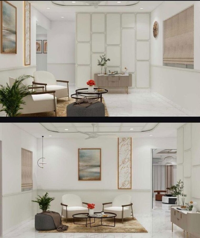 Kitchen, ambience-courtyard 3 Bedroom 2150 Sq.Ft. Apartment In Manikonda Hyderabad 10147882