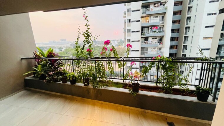 Balcony, myscape-sanctuary 3 Bedroom 2400 Sq.Ft. Apartment In Hafeezpet Hyderabad 10147717