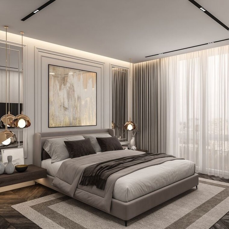 Bedroom, malwa-escon-primera 3 Bedroom 2450 Sq.Ft. Apartment In International Airport Road Zirakpur 10148210