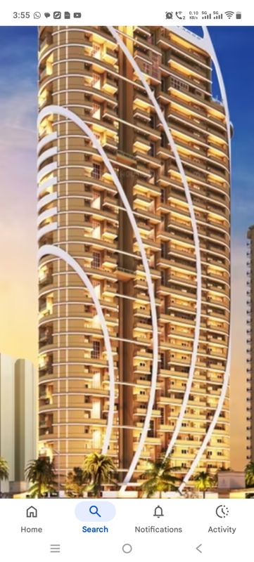 3 BHK + Pooja Room,Servant Room 2510 Sq.Ft. Apartment in Dasnac Burj