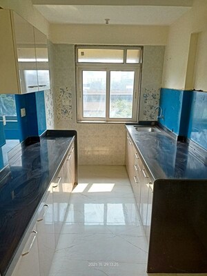 Kitchen in 1 BHK Apartment at Srishti Elegance, Bhandup West – for Sale