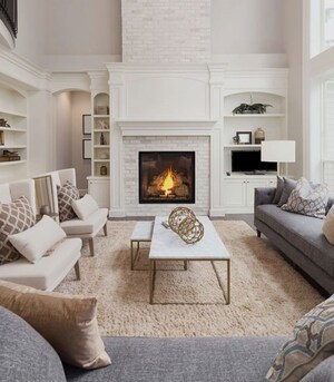 Living Room in 3 BHK Apartment at International Airport Road – for Sale