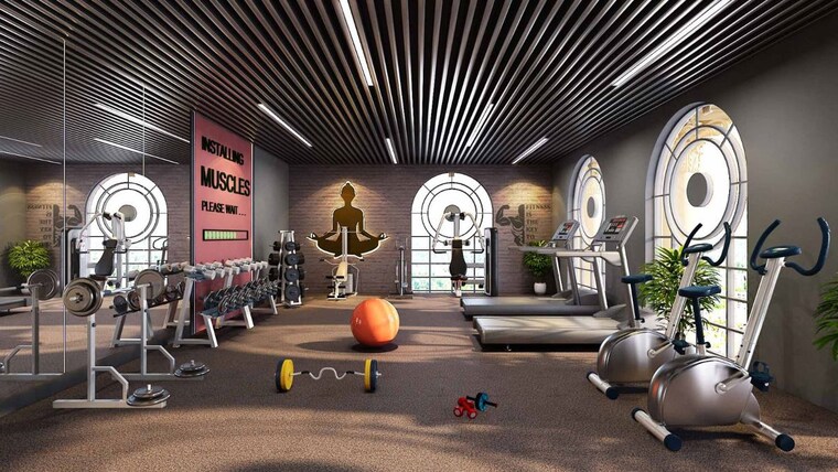 Gym, dynamic-grandeur 3 Bedroom 1002 Sq.Ft. Apartment In Undri Pune 10148604