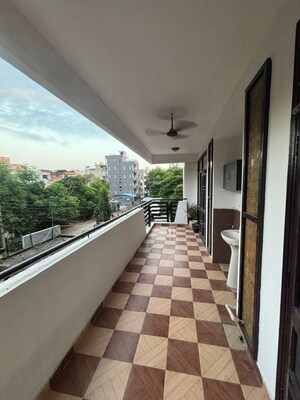 Balcony in 3 BHK Apartment at Millenium Residency, Sector 47 – for Rent