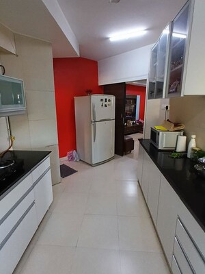 Kitchen in 3 BHK Apartment at Lokhandwala Whispering Palms XXclusives, Kandivali East – for Rent