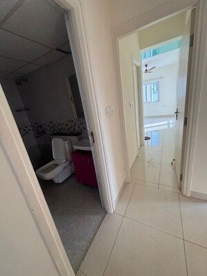 Bathroom in 3 BHK Apartment at Salarpuria Sattva Park Cubix, Devanahalli – for Rent