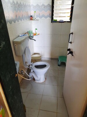 Bathroom in 2 BHK Apartment at Kapil Malhar Apartment, Baner – for Rent