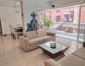 Living Room in 3 BHK Apartment at Prestige Court, Khar West – for Sale