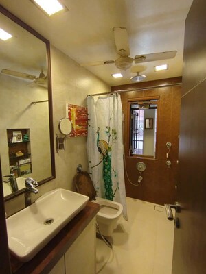 Attached Bathroom in 3 BHK Apartment at Prestige Court, Khar West – for Sale