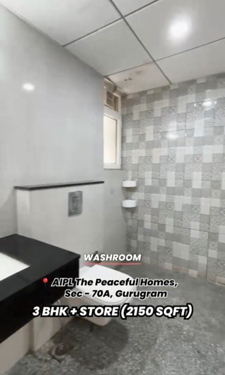 Bathroom, aipl-the-peaceful-homes 3 Bedroom 2150 Sq.Ft. Apartment In Sector 70a Gurgaon 10149153