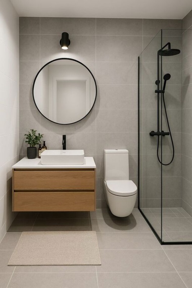 Bathroom, mundur 3 Bedroom 1200 Sq.Ft. Villa In Mundur Palakkad 10146353