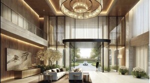 Kitchen in 4 BHK Apartment at Runwal Malabar, Malabar Hill – for Sale