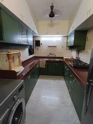 Kitchen in 3 BHK Apartment at Lokhandwala Whispering Palms, Kandivali East – for Rent