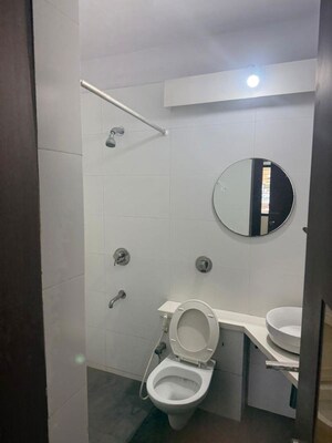 Bathroom in 2 BHK Apartment at Suryamukhi Garden Apartment, Vittal Mallya Road – for Rent