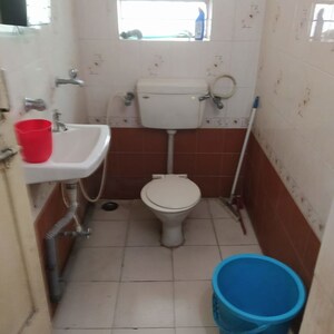 Bathroom in 2 BHK Apartment at Shriram Nagar CHS, Aundh – for Rent