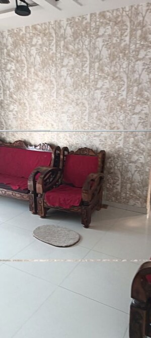 Living Room in 2 BHK Apartment at Bhoomi Blessings, Rahatani – for Rent