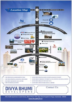  Plot – Map Location View at Divyabhumi Divine City, Nandigama - for Sale