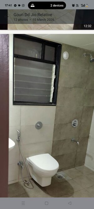 Bathroom in 2 BHK Apartment at Paranjape Richmond Park, Rahatani – for Rent